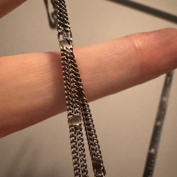 Elegant sterling silver and amethyst necklace. Rare and antique - Picture 9 of 10